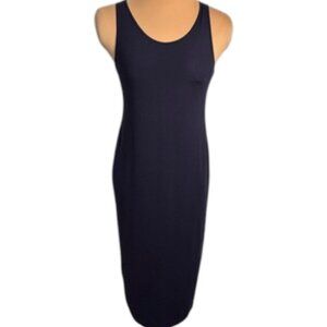 Eileen Fisher System Cobalt Blue Tank Dress Petite Minimalist Sleeveless